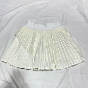 Lululemon Athletica White Pleated Skater Skirt